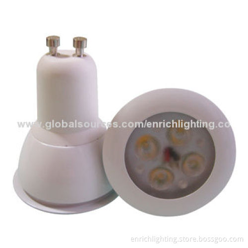 4 x 1W GU10 LED Spotlights with 85 to 265V AC Input Voltage, Sized 49.5 x 62mmNew